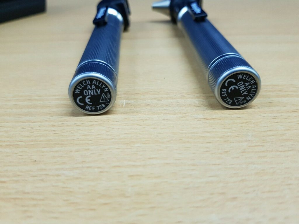 Welch Allyn ophthalmoscope otoscope with AA battery operated Handle ref