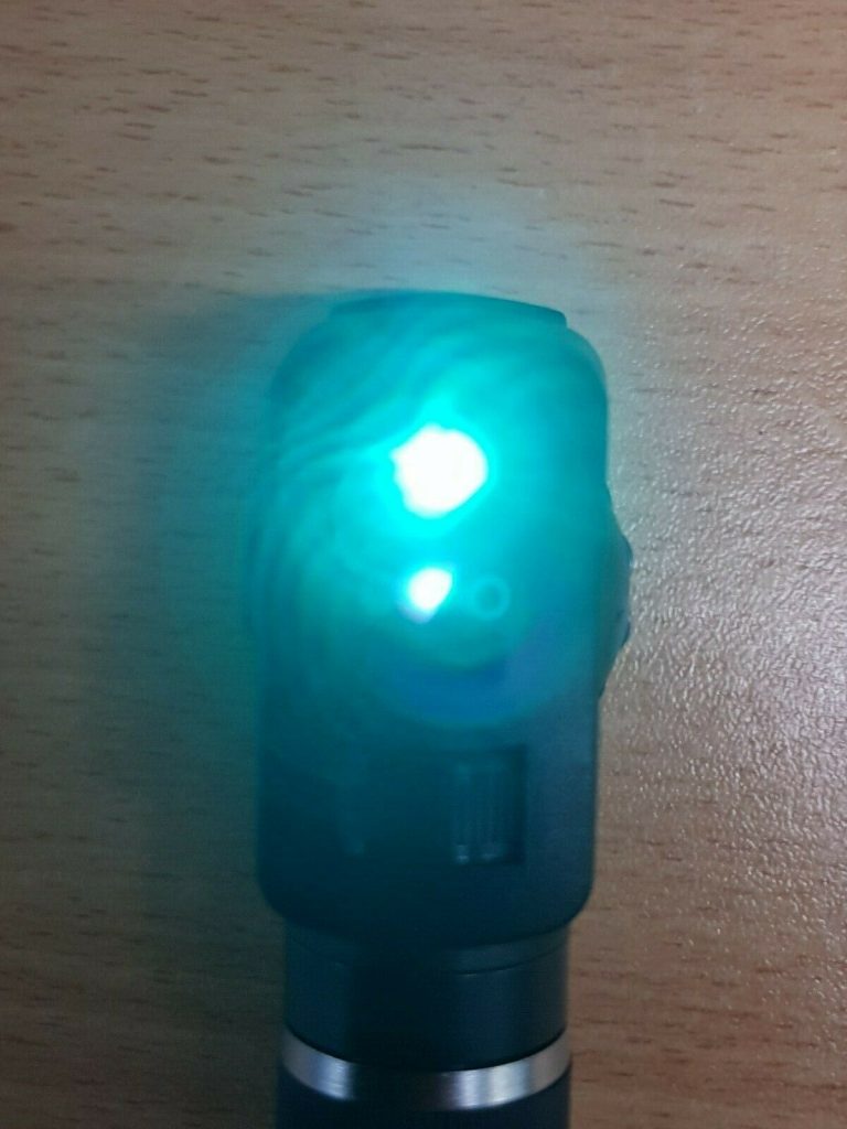 Welch Allyn ophthalmoscope otoscope with AA battery operated Handle ref